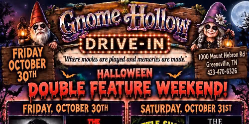 Halloween Double Feature Weekend