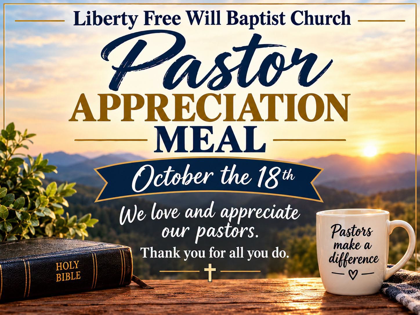Pastor Appreciation Meal
